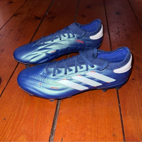 ***NWT*** Adidas COPA PURE 2+ FG Blue & White Soccer Cleats - Picture 3 of 8